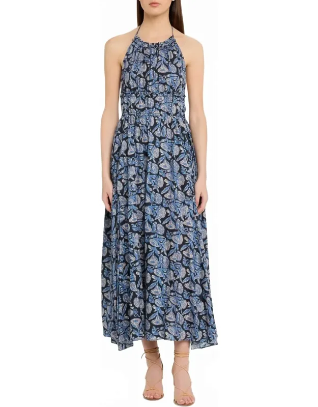 Anelise Halter Midi Dress
