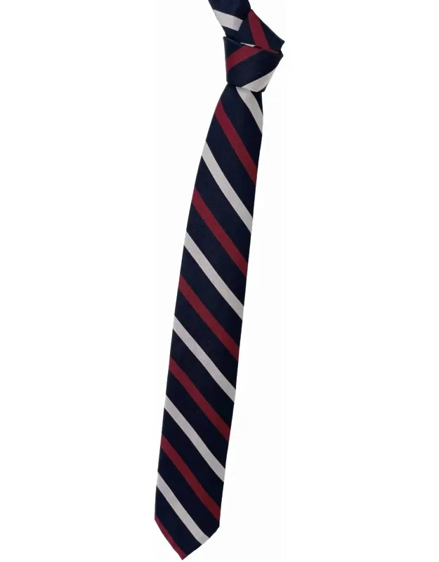 Regimental Self-lined Woven Silk Faille Tie