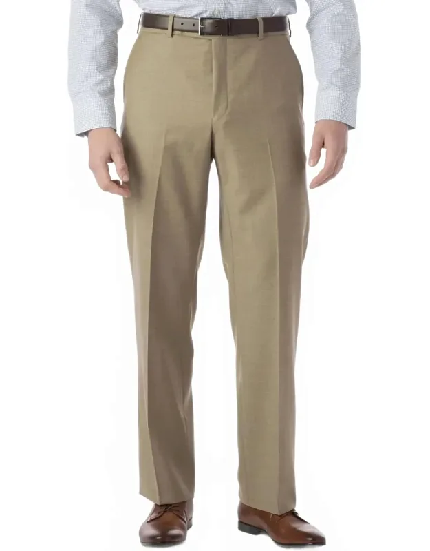 Super 120s Wool Travel Twill Comfort-eze Trousers - Soho Modern Fit