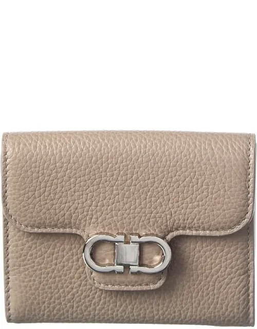 Gancini Leather Card Holder