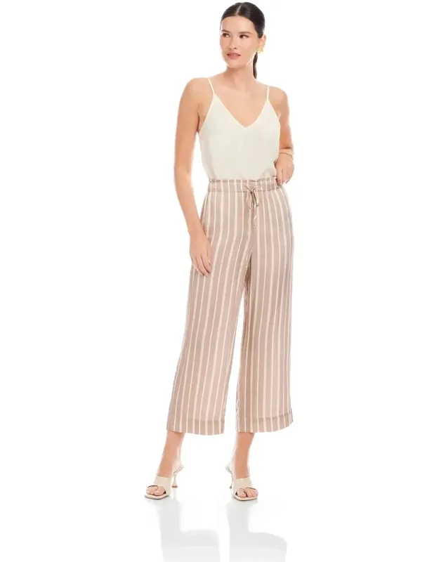 Cropped Drawstring Pants