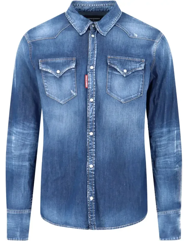 Western Denim Casual Shirt