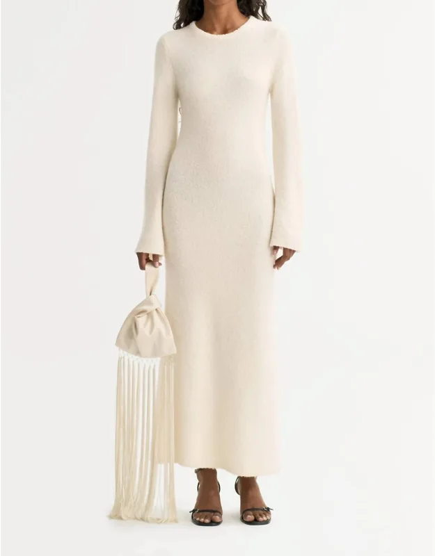 Boucle Long Sleeve Dress