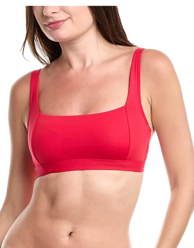 Essentials Square Neck Bra Bikini Top