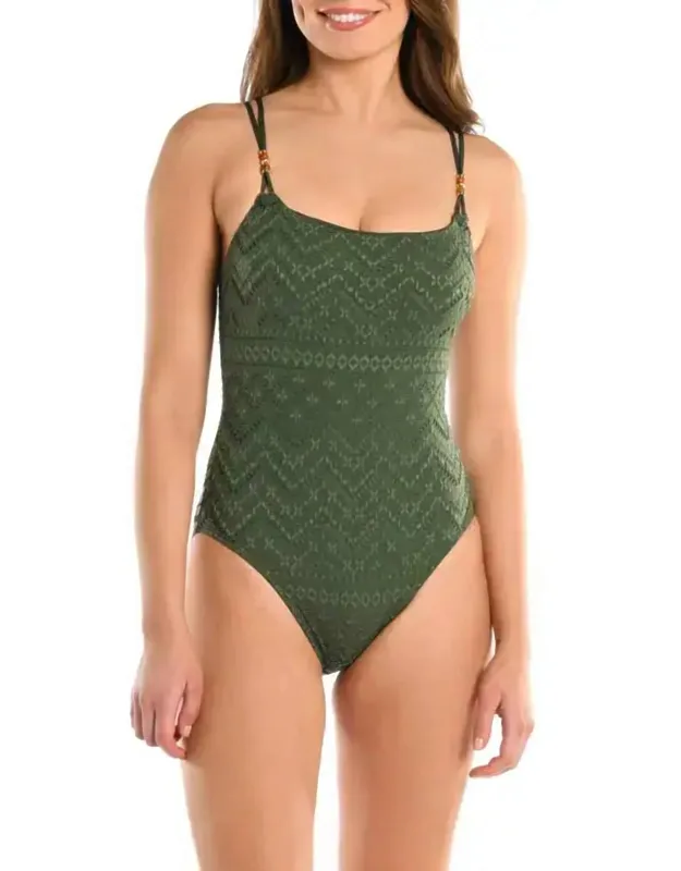 Eyelet One-piece Swimsuit
