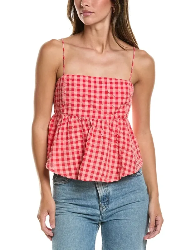 Woven Flowy Top