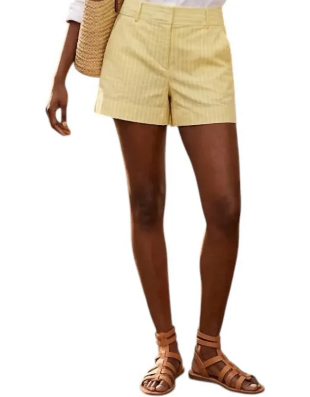 Pinstripe Tailored Shorts