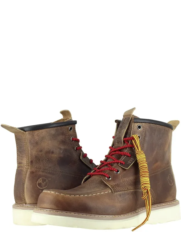 6" Moc Toe Wedge Steel Toe Work Boots - Eh Rated, Vibram Eva Outsole
