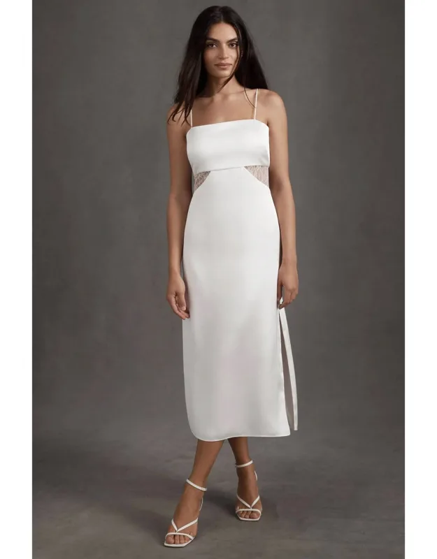 Lace Cutout Midi Dress