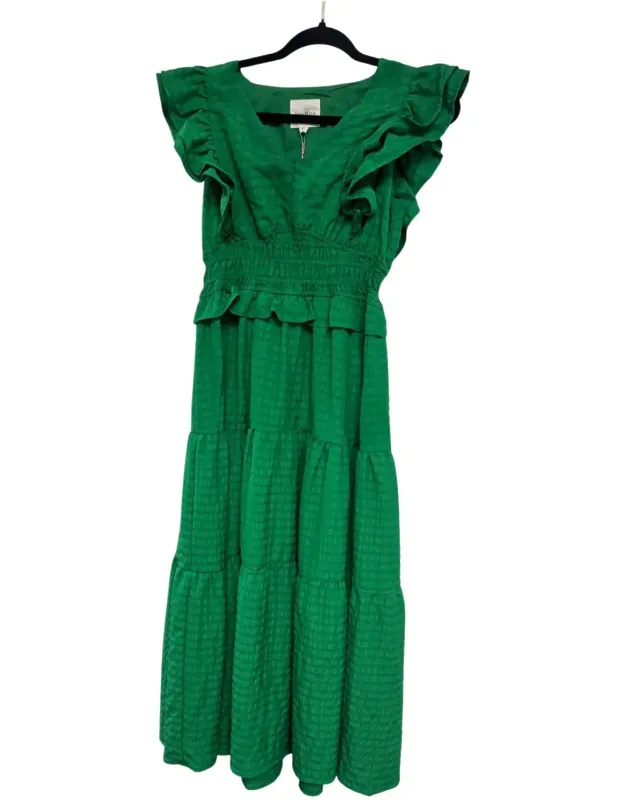 V Neck Midi Dress