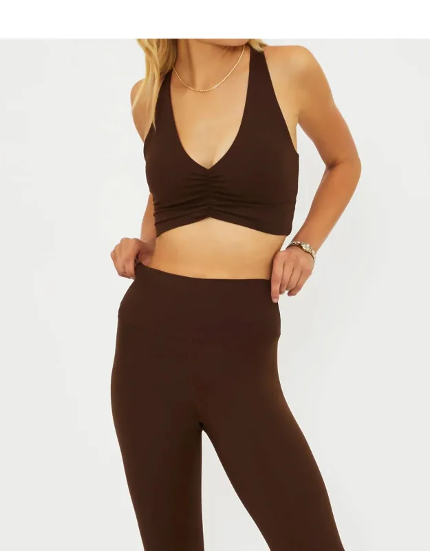 Mindy Ruched Racerback Sports Bra