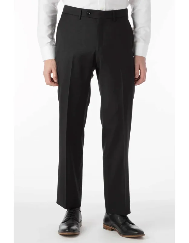 Super 130s Loro Piana Wool Gabardine Flat Front Trousers - Park Traditional Fit
