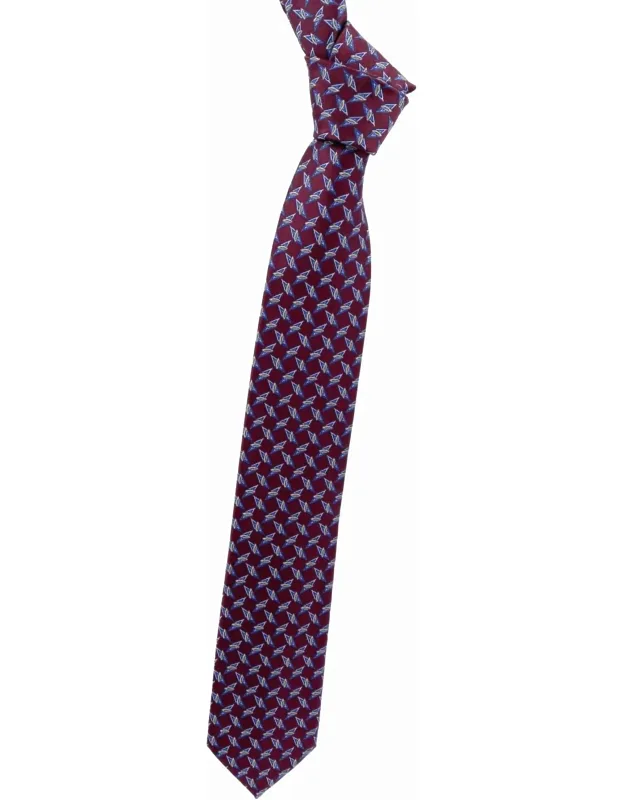 Geometric Woven Silk Tie