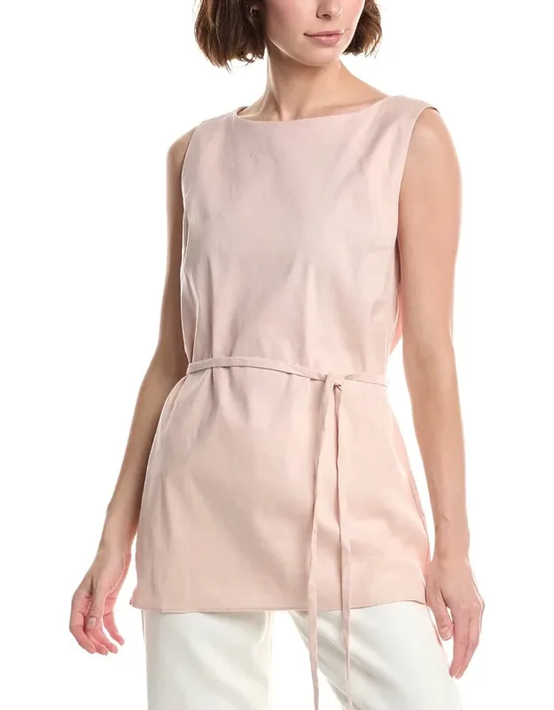 Linen-blend Tunic