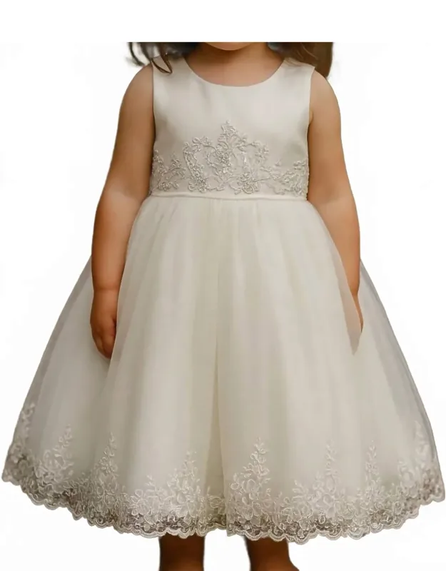 Embroidered Floral Lace Dress