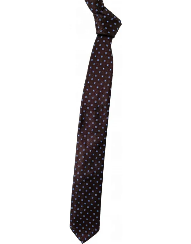 Geometric Woven Silk Tie