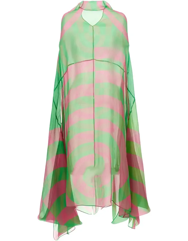 Silk Midi Dress