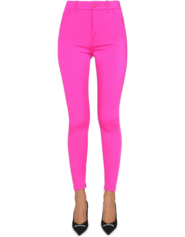 Balenciaga Nylon Leggings With Belt Loops And Five Pockets