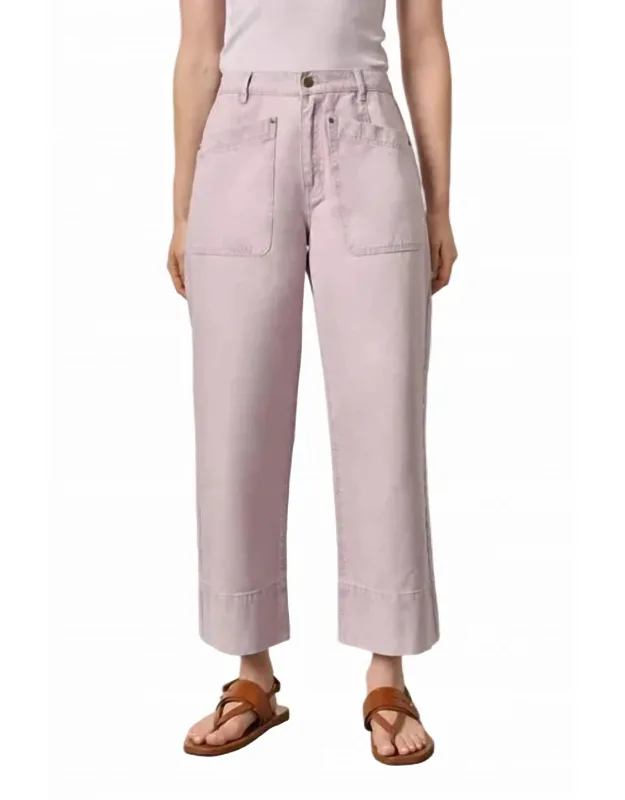 Twill Straight Leg Pants
