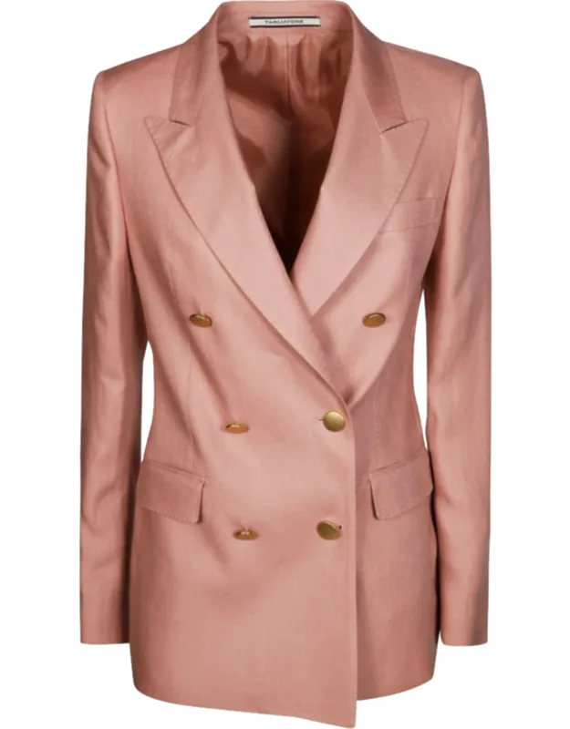 Double-breasted Linen Blazer