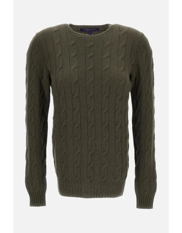 Cable-knit Crewneck Sweater
