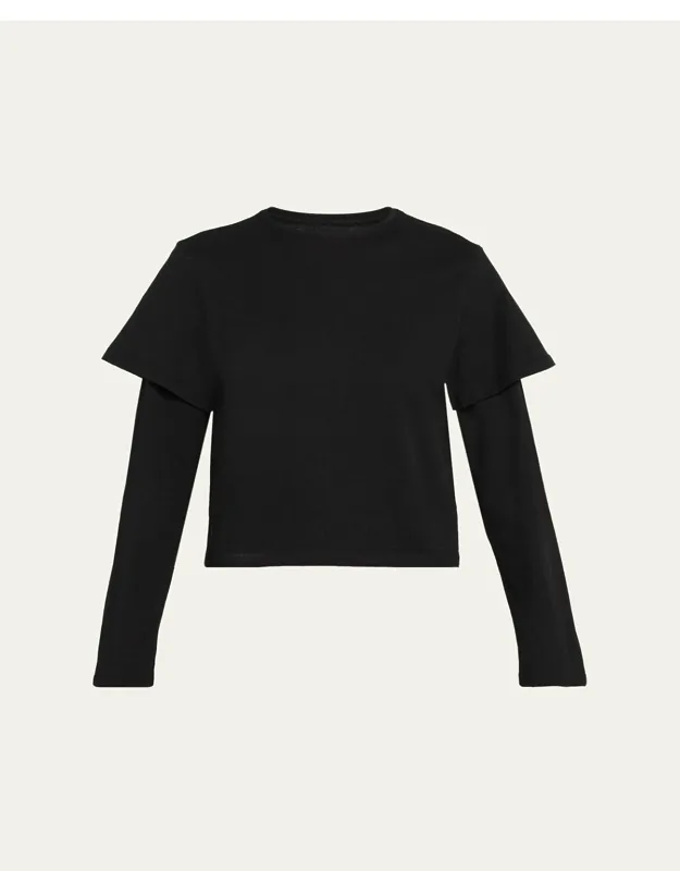 Layered Long-sleeve T-shirt