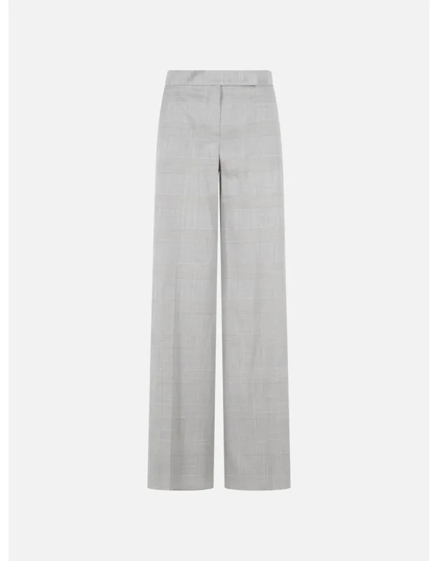 Prince Of Wales Wool Pants