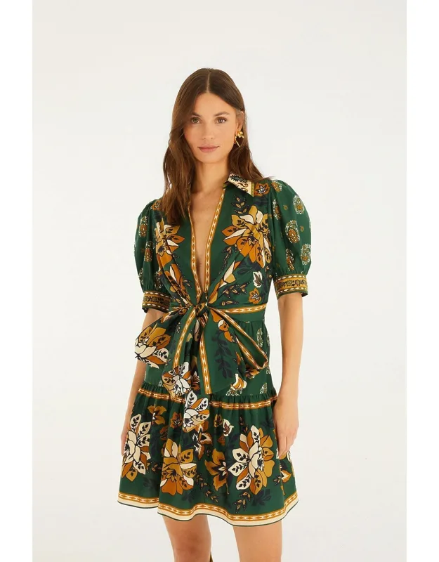 Ayla Short Puff Sleeve Mini Dress