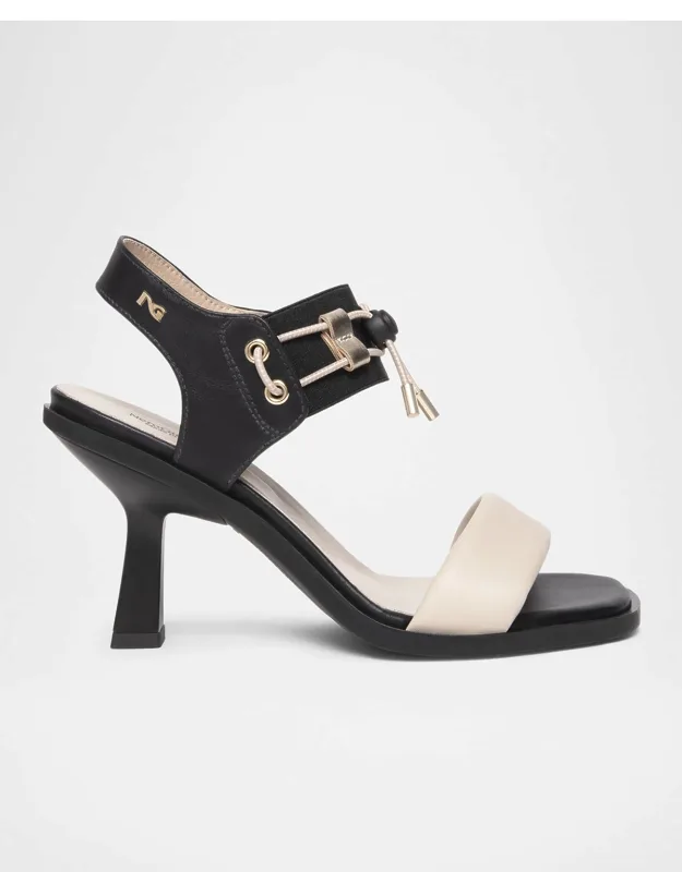 Bungee Bicolor Leather Dress Sandals