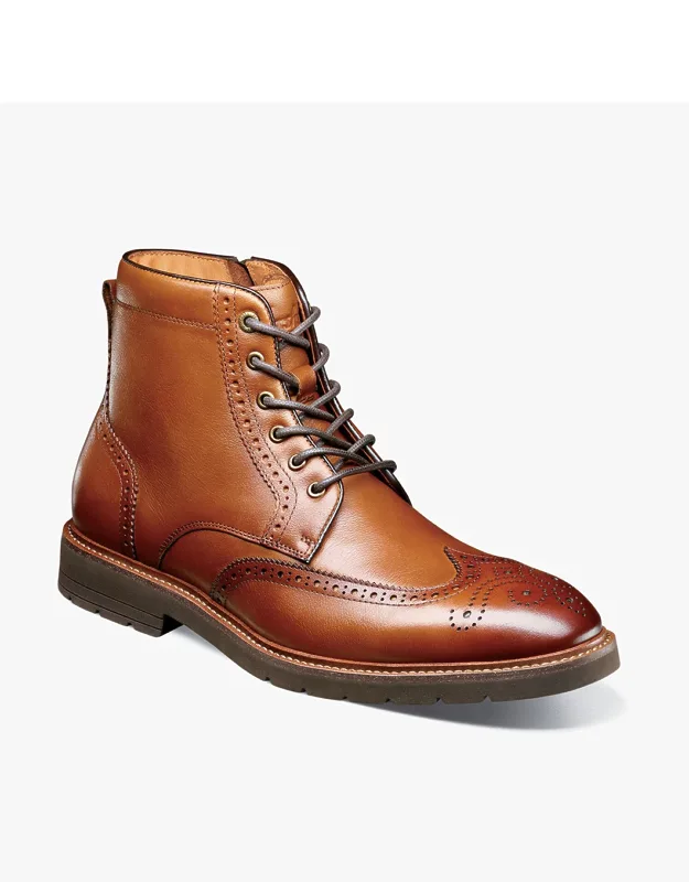 Wingtip Lace-up Boots