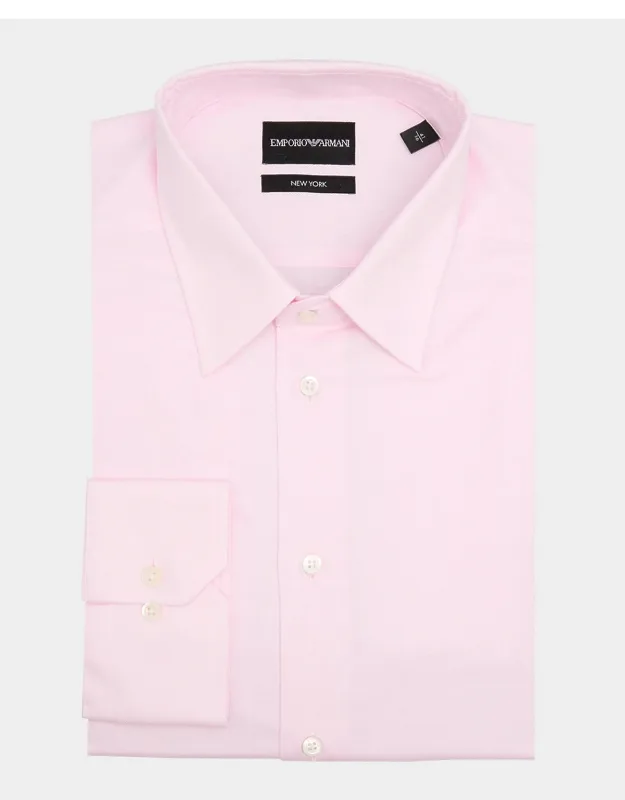 Cotton Micro-dot Dress Shirt