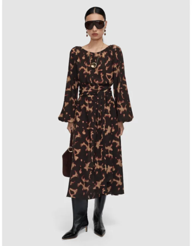 Tortoiseshell Crepe Dress