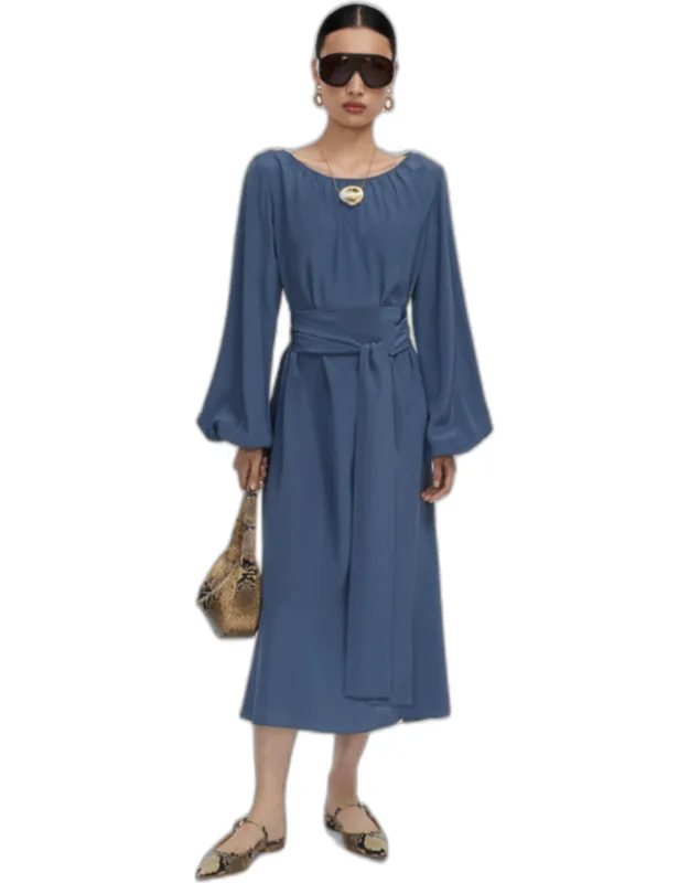 Crepe De Soie Silk Dress