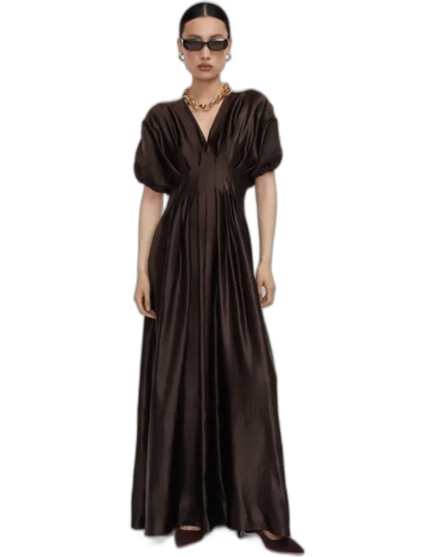 Silk Linen Blend Dress