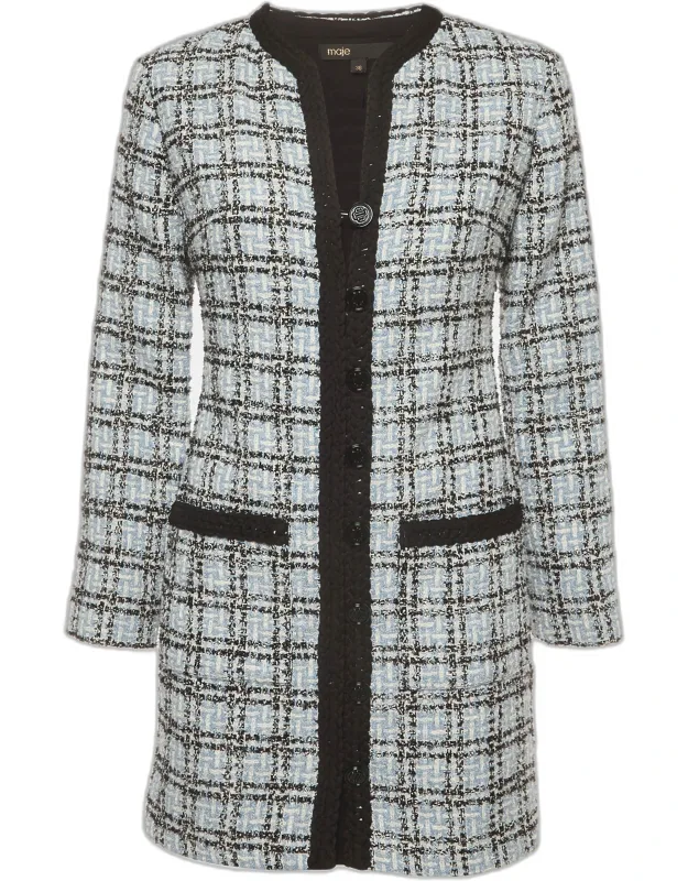 Tweed Long Sleeve Mini Dress