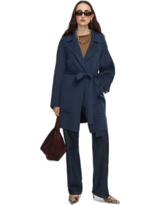 Frankie Light Double Face Wool Coat