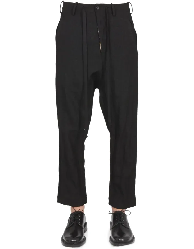 Pooja Pants With Drawstring Belt And Low Crotch