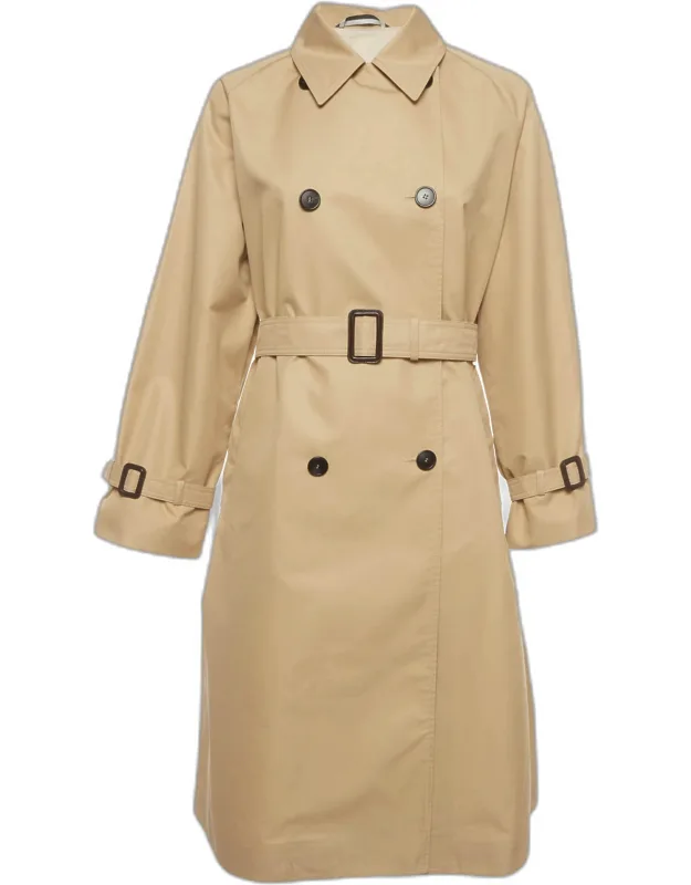 Gabardine Double Breasted Trench Coat