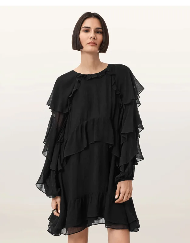Lizzie Long Sleeve Frill Dress