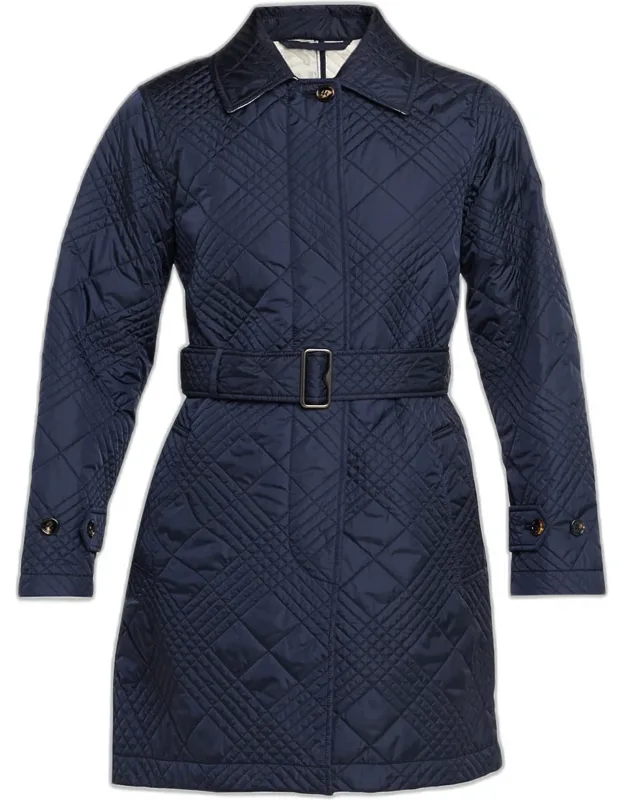Darliston Check Quilted Coat
