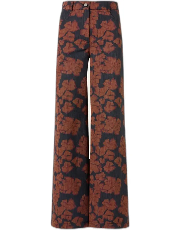 Ikat Flower Pants
