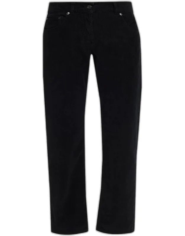 Corduroy Slim-leg Ankle Pants