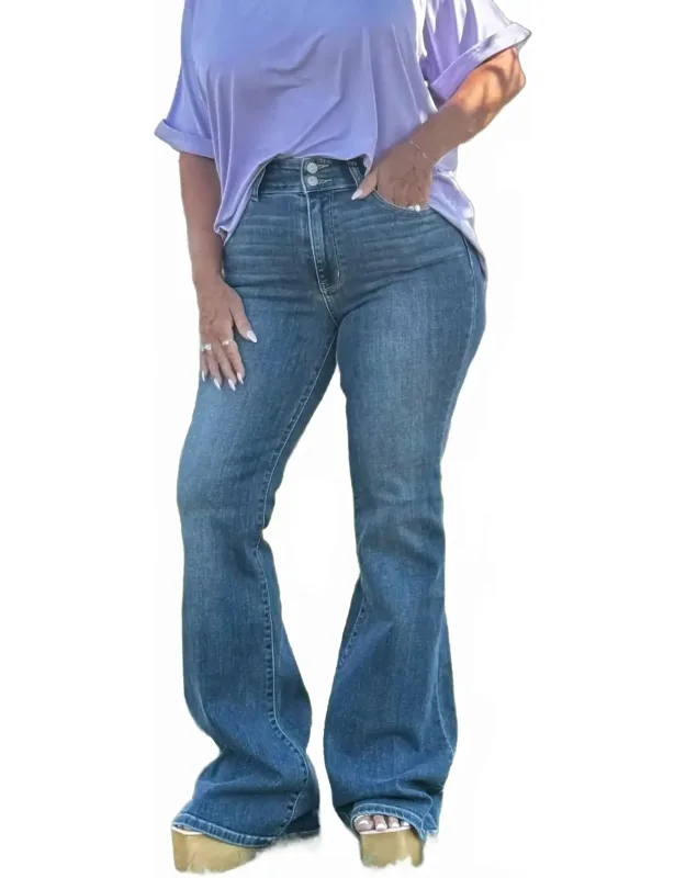 Double The Fun Flare Jeans