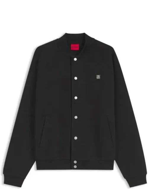 Interlock-jersey Bomber Jacket