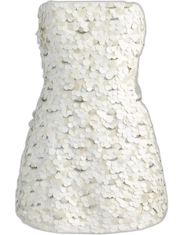 Katia Sequined Strapless Mini Dress