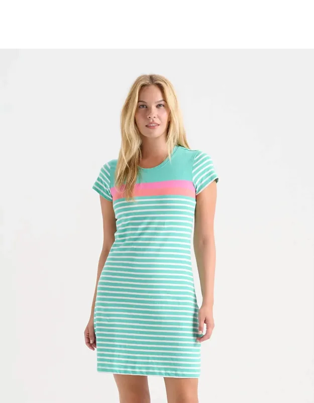 Crew Neck T-shirt Mini Dress