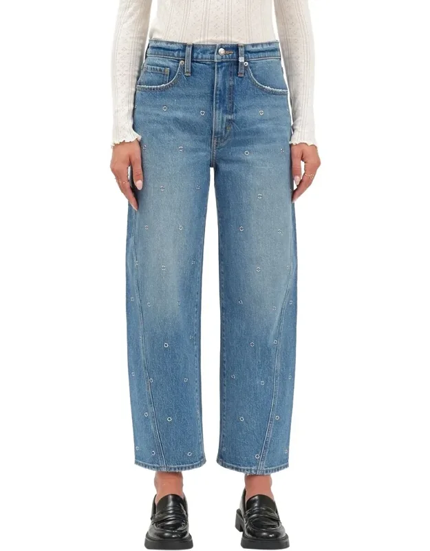 Westward Nailed It High Rise Barrel Leg Jeans