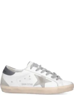 Super Star Leather Sneakers With Unique Worn-in Effect And Durable Rubber Sole