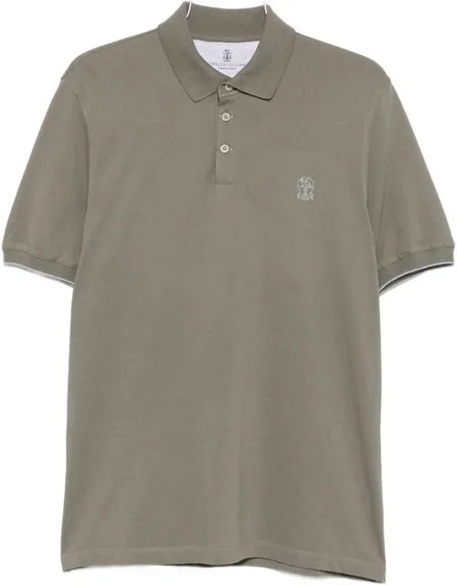 Logo-embroidered Cotton Polo Shirt