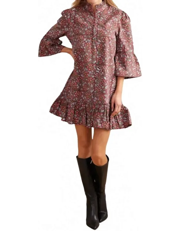 Mini Dress In Climbing Floral